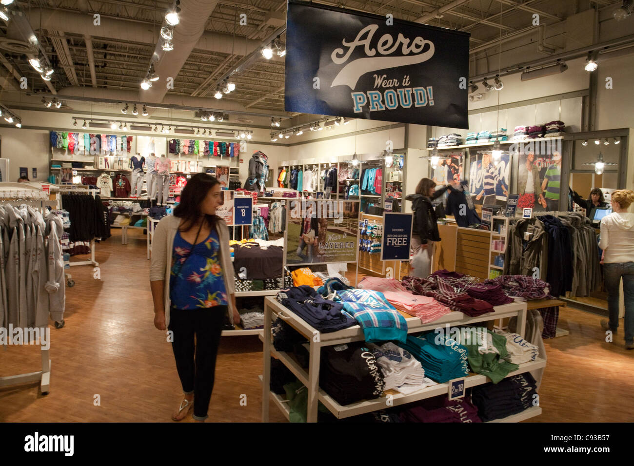 Aeropostale clothes store interior, Montgomery shopping mall, Washington DC  USA Stock Photo - Alamy