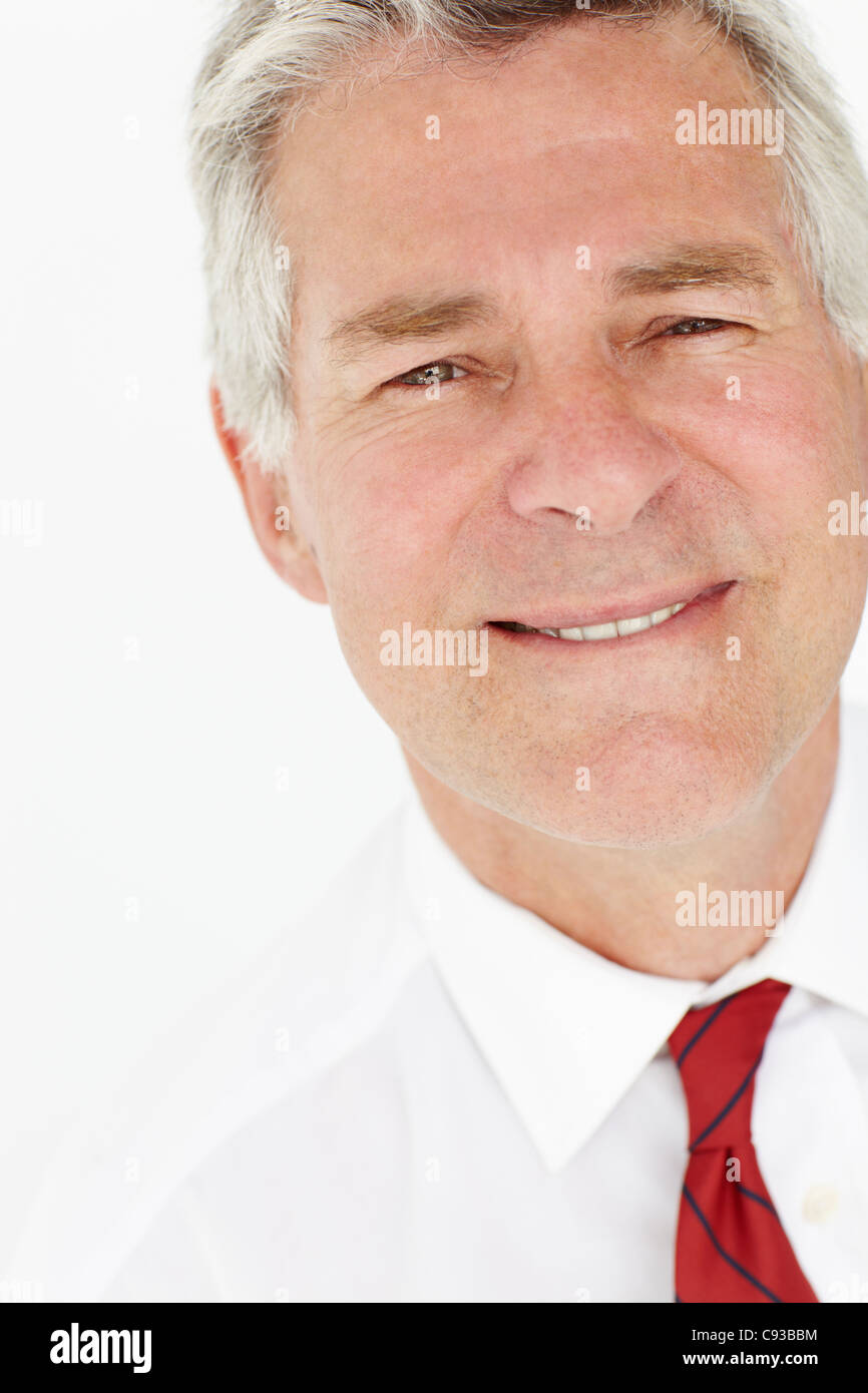 Senior businessman head and shoulders Stock Photo Alamy