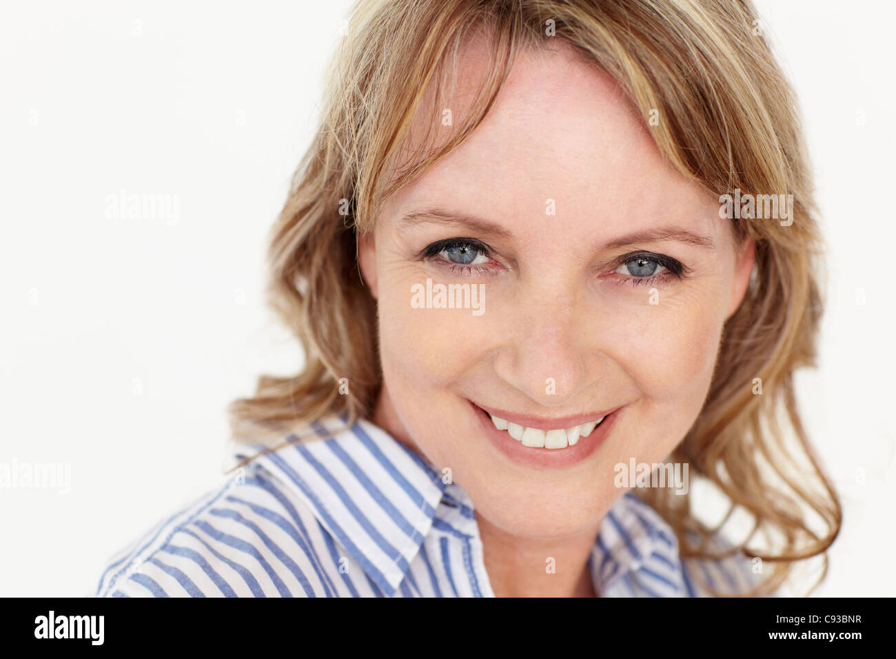 Mid age woman head and shoulders Stock Photo