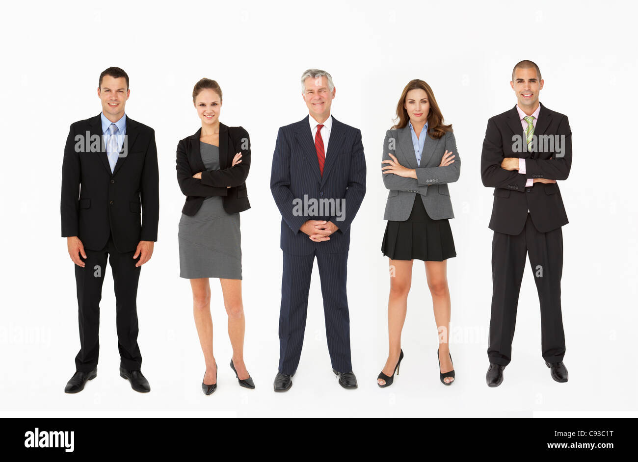 Group Of Businesspeople In Studio Stock Photo