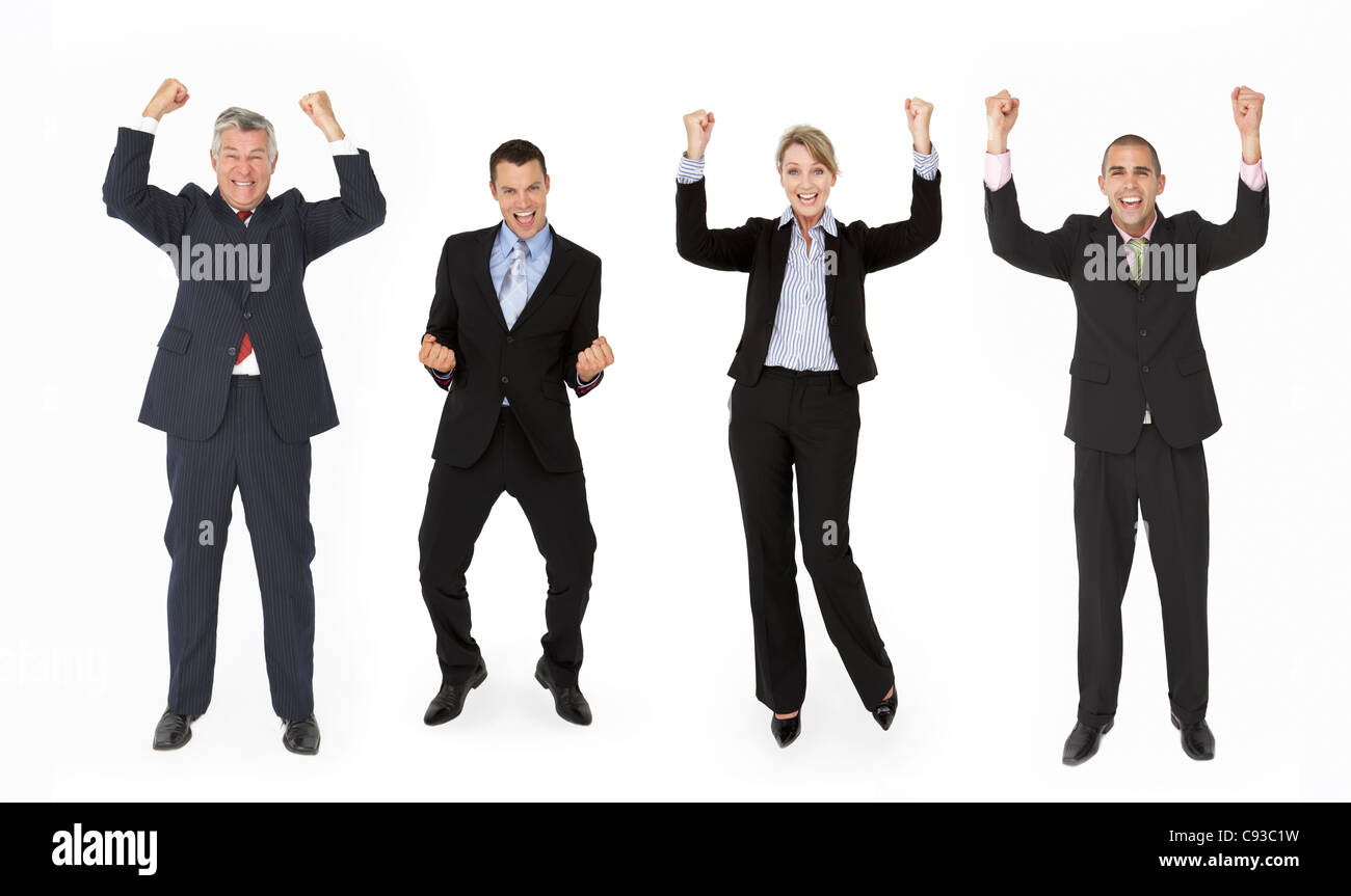 Group Of Businesspeople In Studio Stock Photo