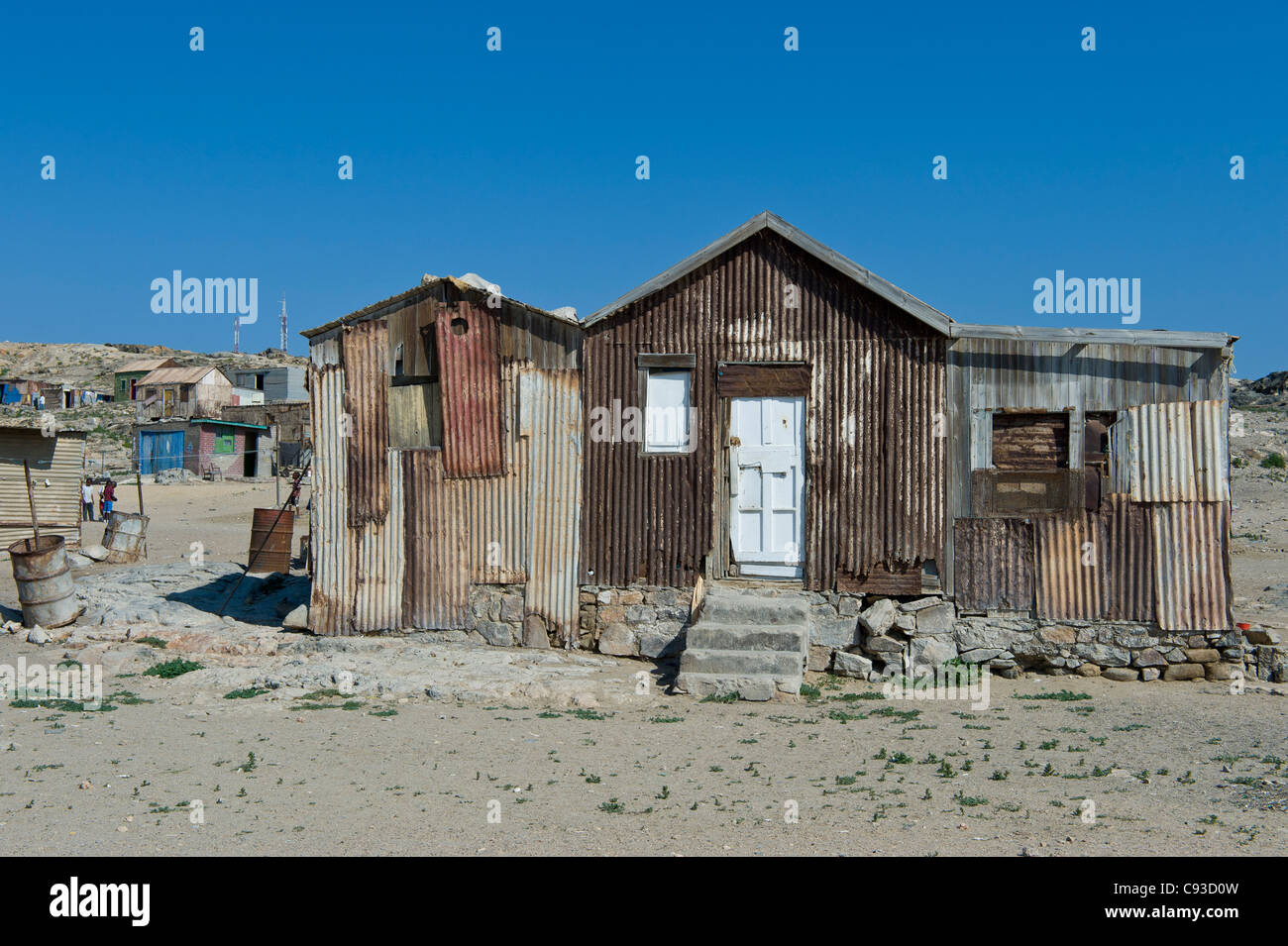 Old house on the outskirts of Luederitz Namibia Stock Photo