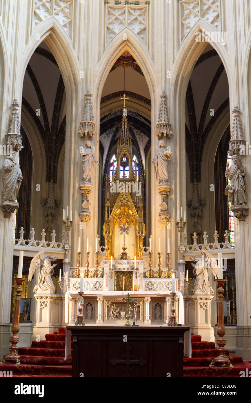 Altar of Sint Janskathedraal (Saint John's Cathedral in English) in Den Bosch, the Netherlands Stock Photo