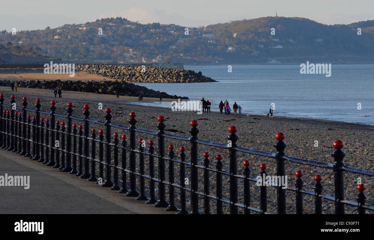 THE SEA FRONT AT BRAY, SOUTHERN IRELAND Stock Photo