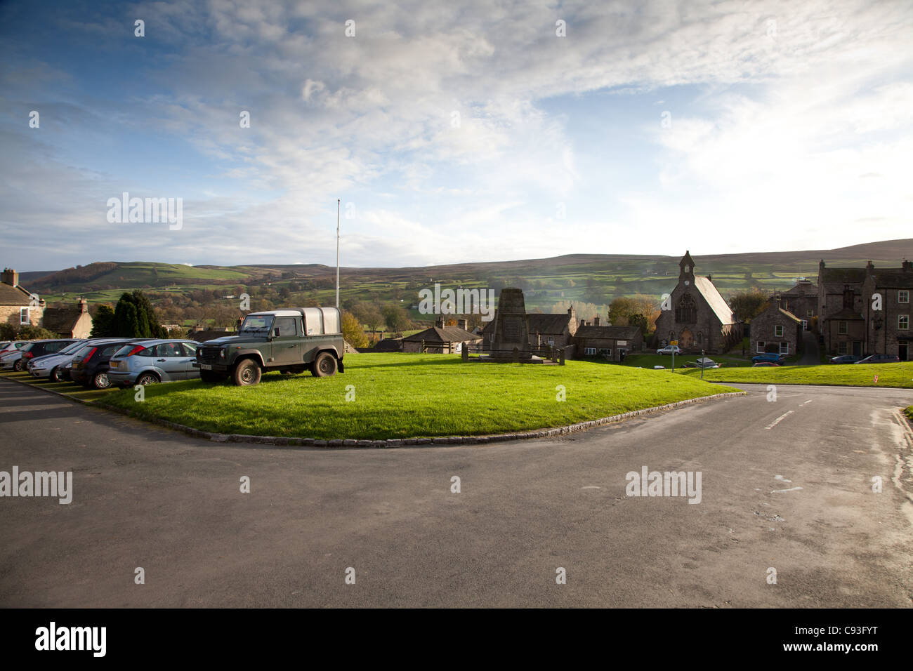 Reeth village, swaledale, Yorkshire dales Stock Photo