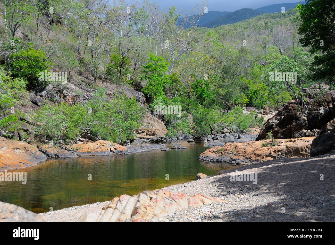 Rock pool along Alligator Creek, Bowling Green Bay National Park