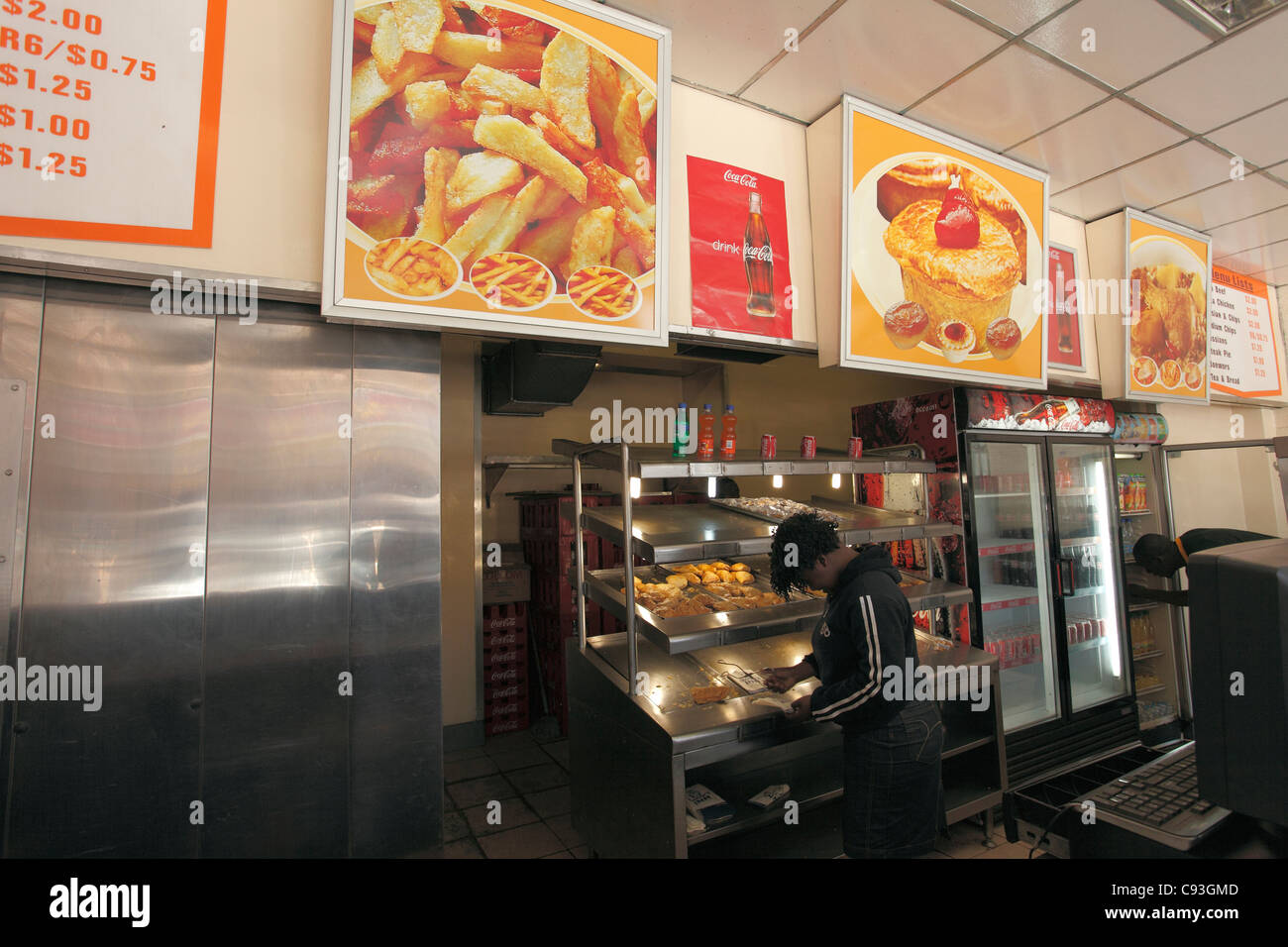 A fast food restaurant in Bulawayo, Zimbabwe Stock Photo Alamy