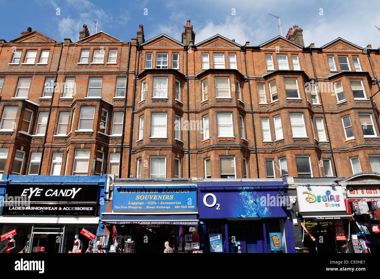 Shops at Bayswater London, England Stock Photo Alamy
