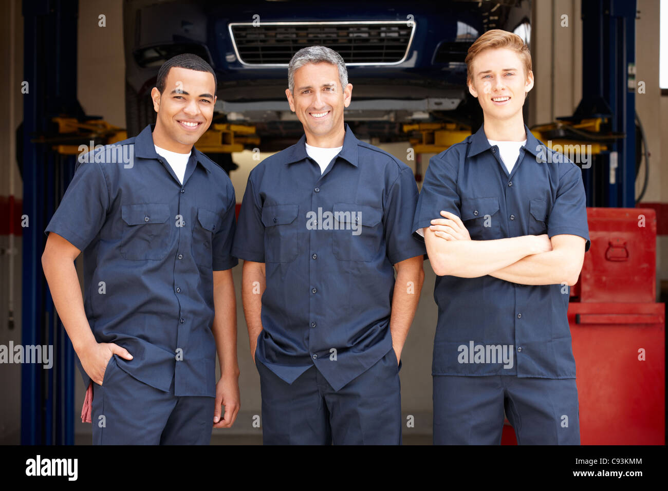 Workcomp Mechanic Mechanics at work Stock Photo - Alamy