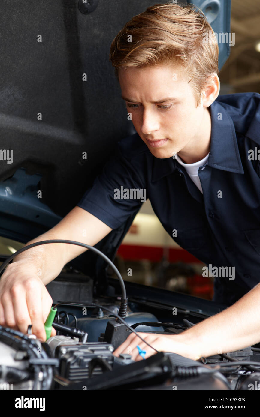 Mechanic at work Stock Photo