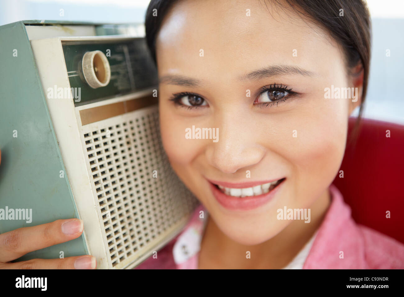 Person listening to transistor radio hi-res stock photography and images -  Alamy