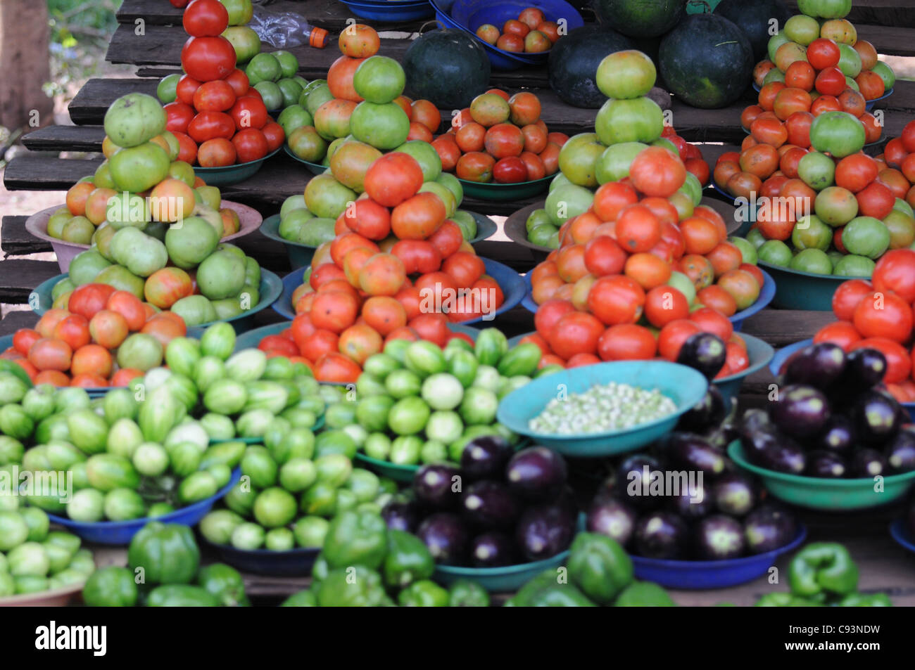 Fruit in Ugandan Market Stock Photo Alamy