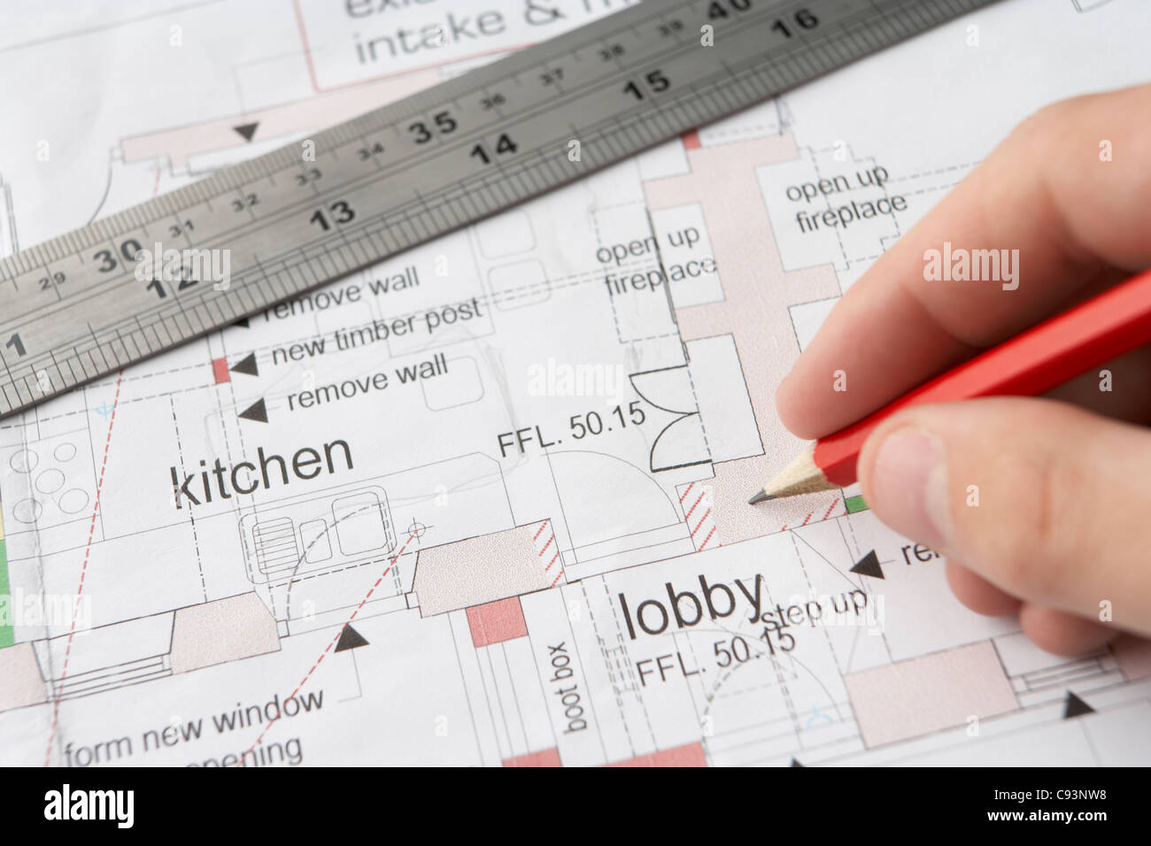 Technical drawing building hires stock photography and images Alamy