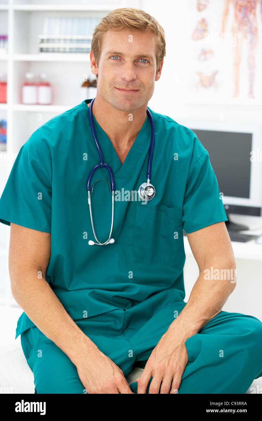 Portrait of surgeon doctor Stock Photo