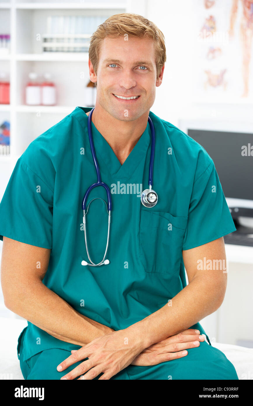 Portrait of surgeon doctor Stock Photo