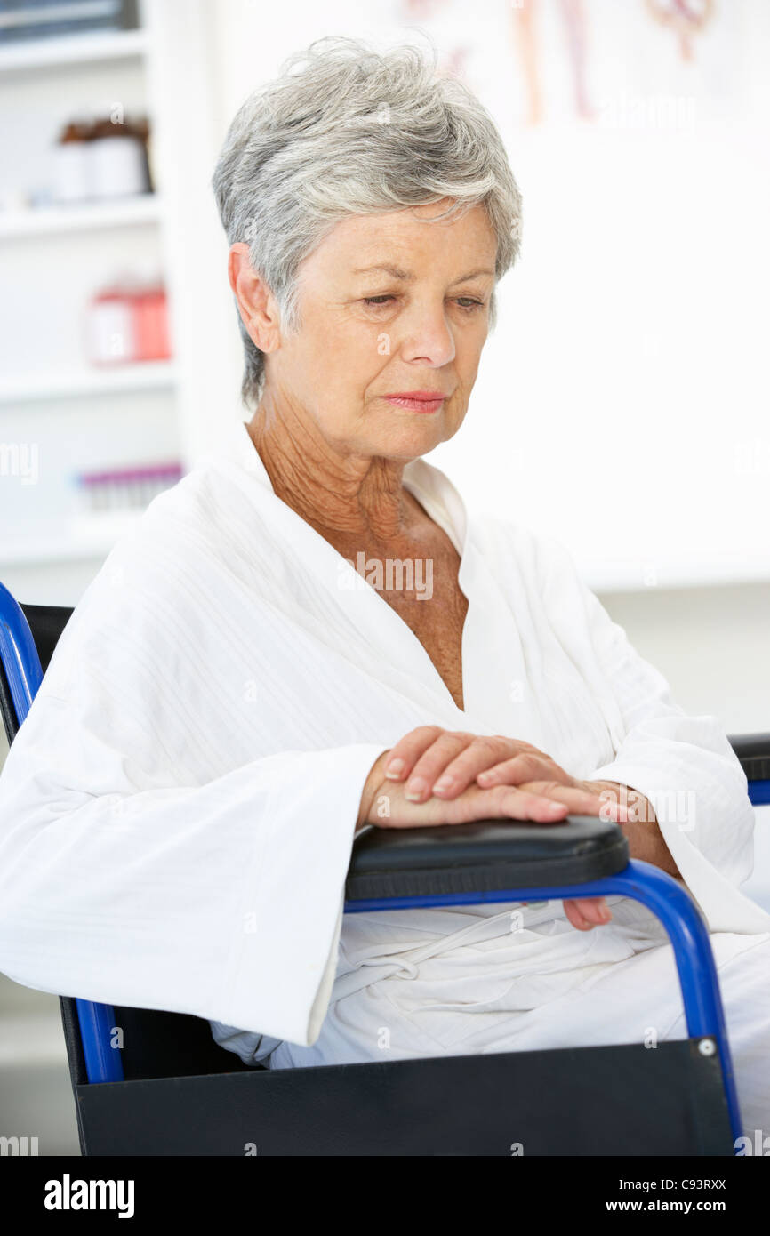 Senior woman patient Stock Photo