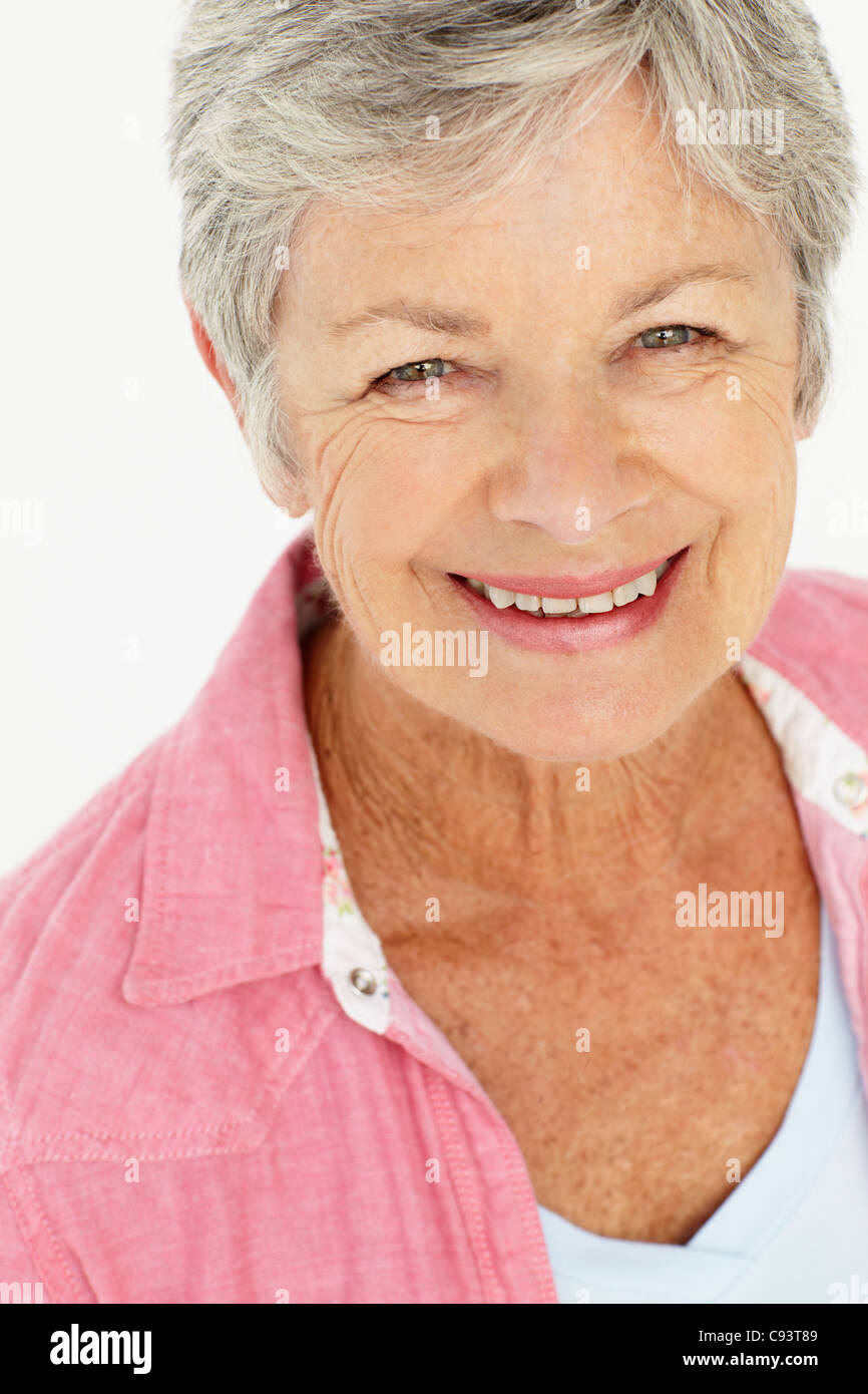 Portrait of senior woman Stock Photo