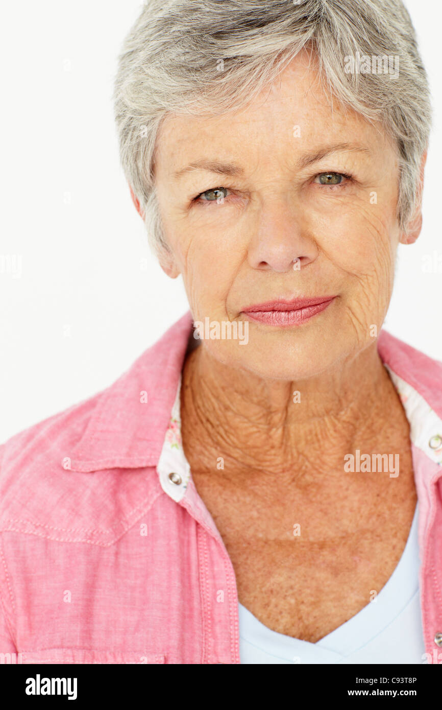Portrait sad middle aged woman hi-res stock photography and images - Alamy