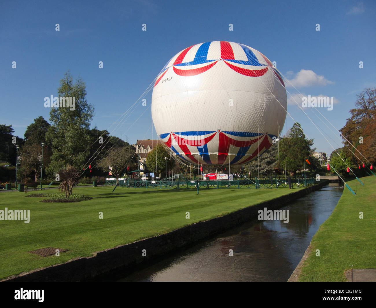 Bournemouth Balloon, Tethered in Lower Gardens, Dorset, England, UK Stock Photo Alamy