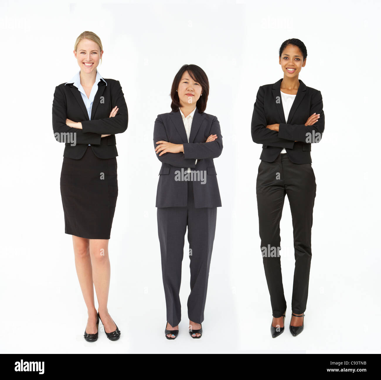 Group of mixed age and race businesswomen Stock Photo