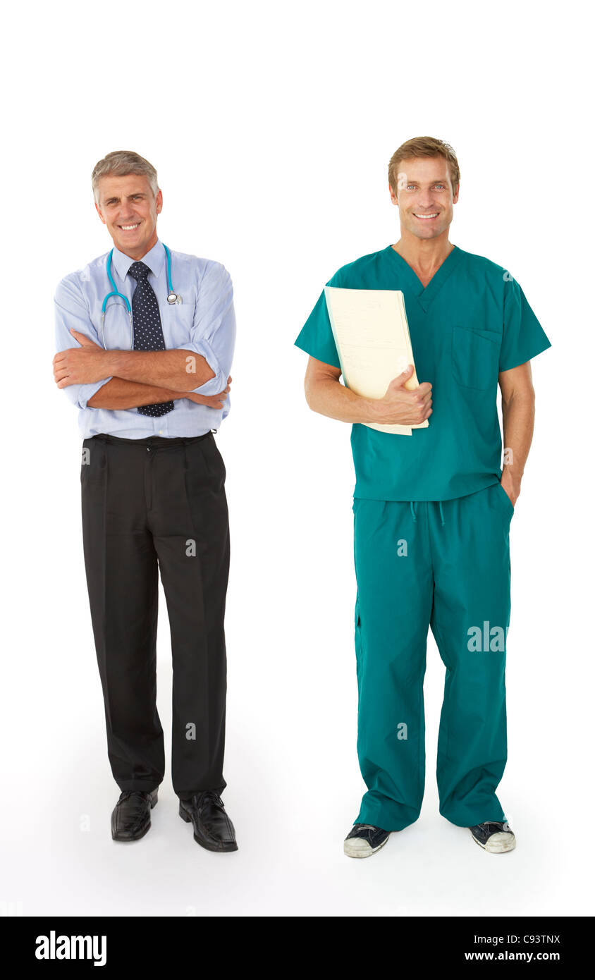 Two male medical professionals Stock Photo