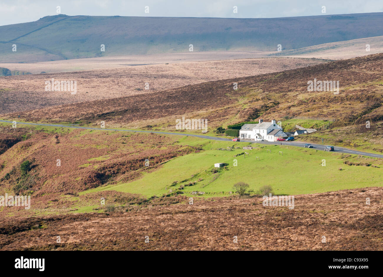 Warren house inn postbridge dartmoor national park hires stock