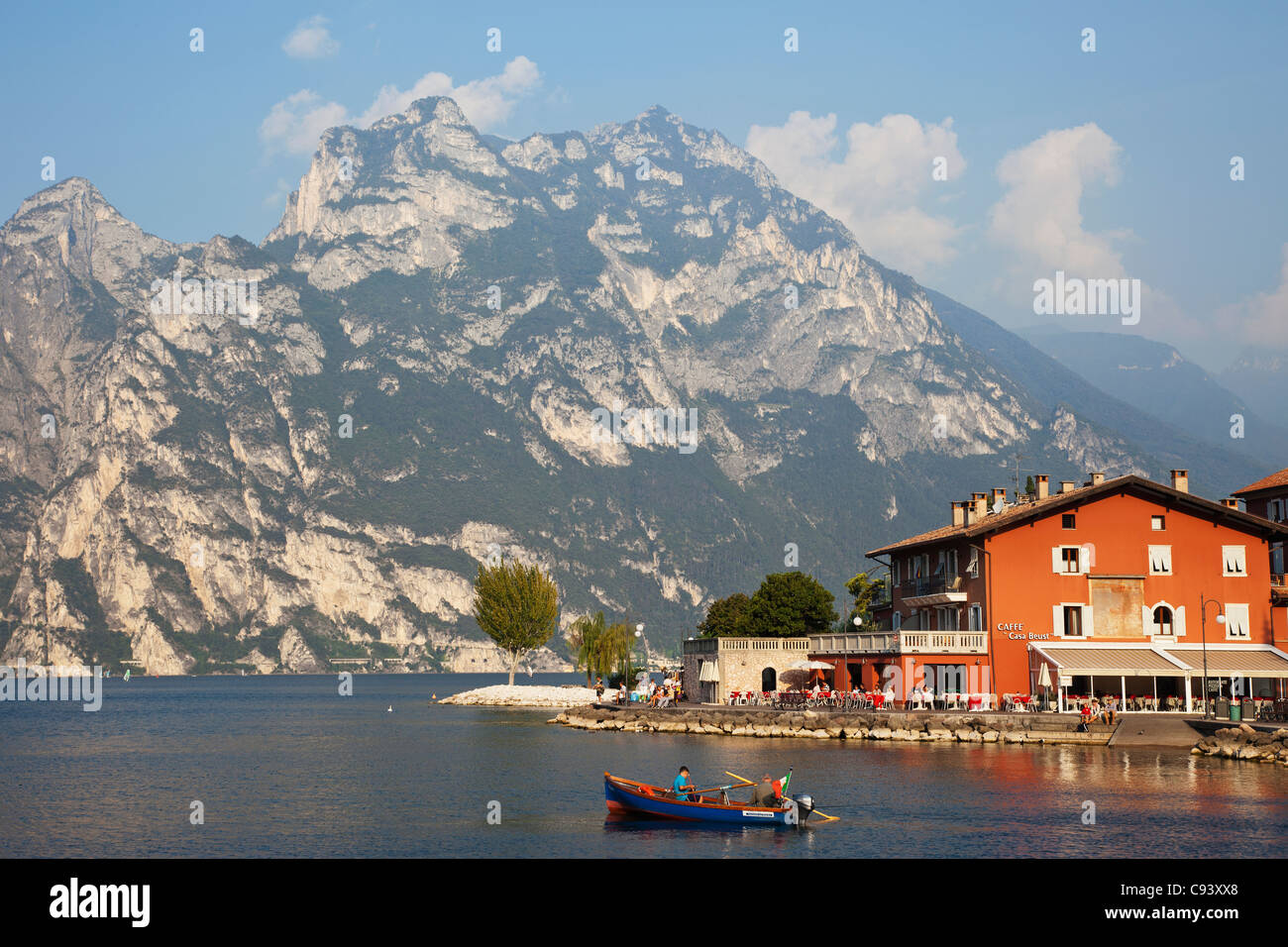 Italy, Trento, Lake Garda, Torbole Stock Photo