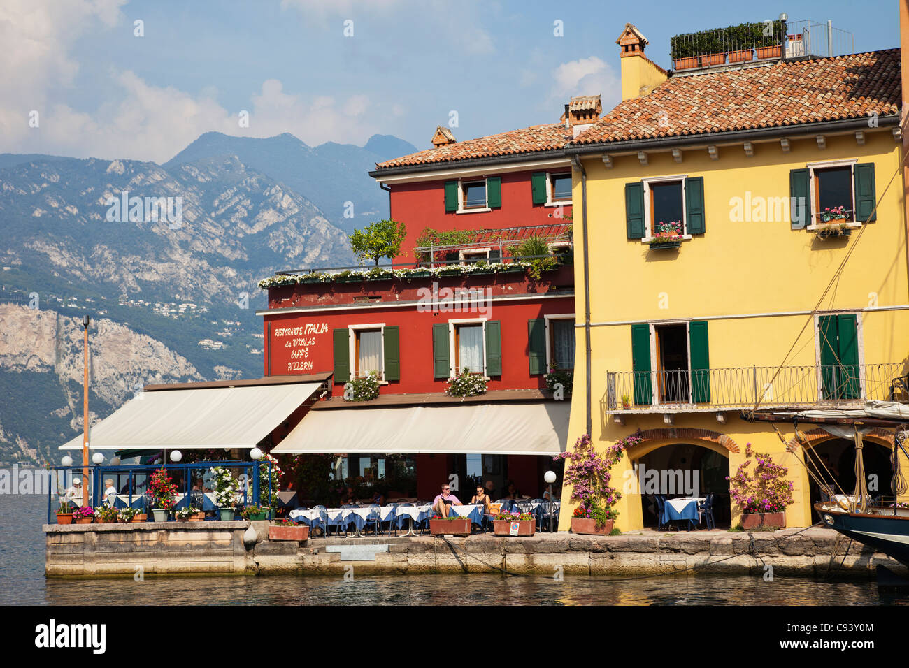 Italy, Veneto, Lake Garda, Malcesine Stock Photo