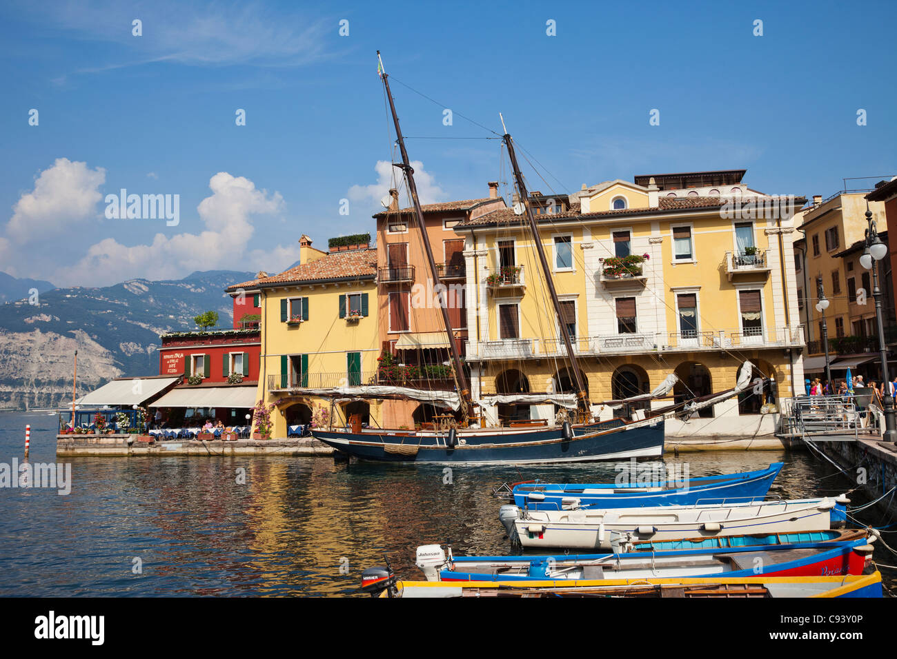 Italy, Veneto, Lake Garda, Malcesine Stock Photo