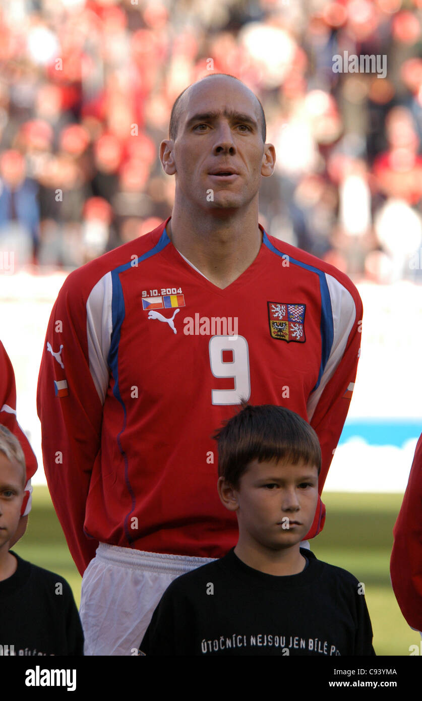 Czech football player Jan Koller. Stock Photo