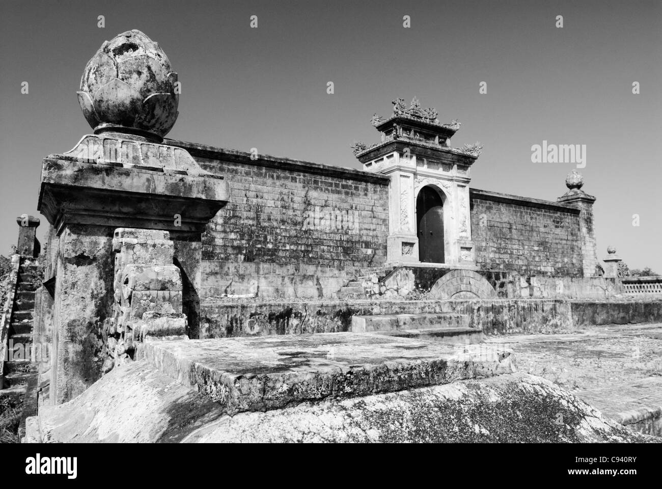 Asia, Vietnam, Hue. Royal tomb of Dong Khanh. Designated a UNESCO World Heritage Site in 1993, Hue is honoured for its complex.. Stock Photo