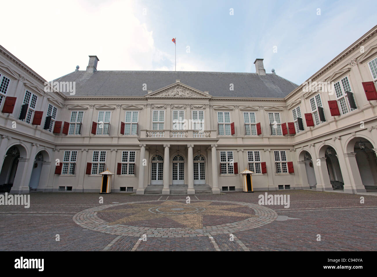 Palace Noordeinde in the Hague, the  work palace of Queen Beatrix of the Netherlands Stock Photo