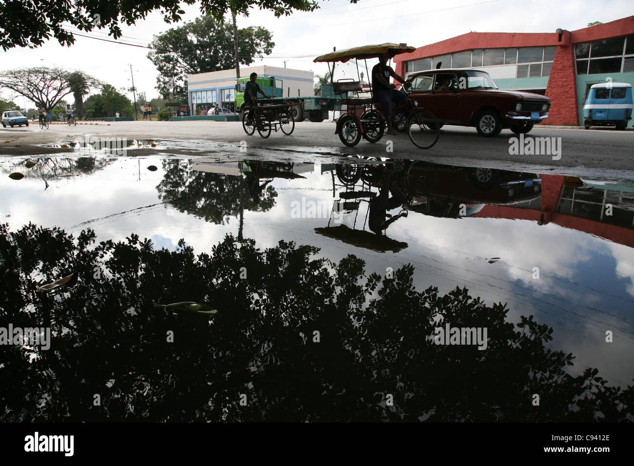Street traffic in Santa Clara, Cuba Stock Photo  Alamy