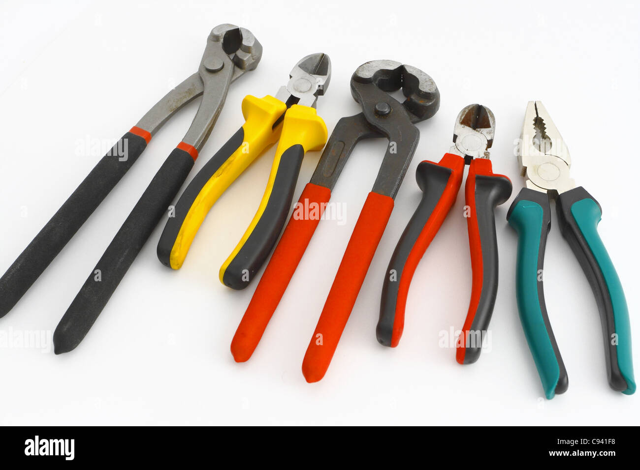 tools on the white background Stock Photo