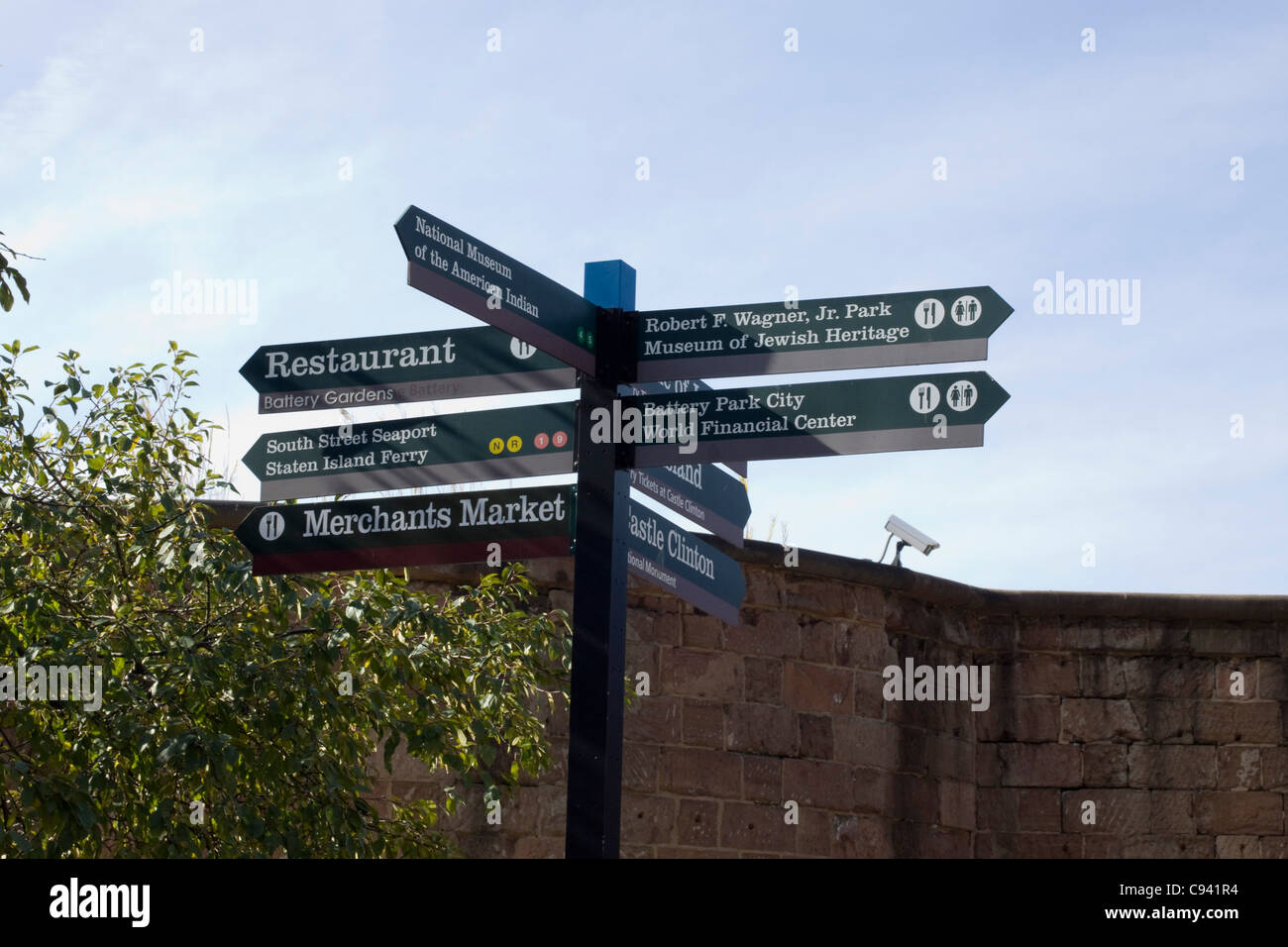 Sign to give the public information Stock Photo - Alamy