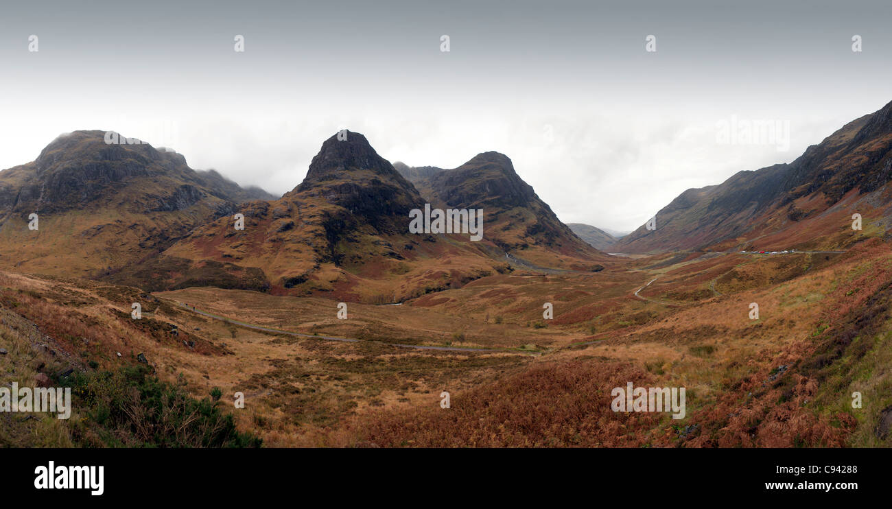 Glencoe and the Three Sisters Glen Coe Aonach Dubh Gearr Aonach Beinn Fhada in Argyll and Bute