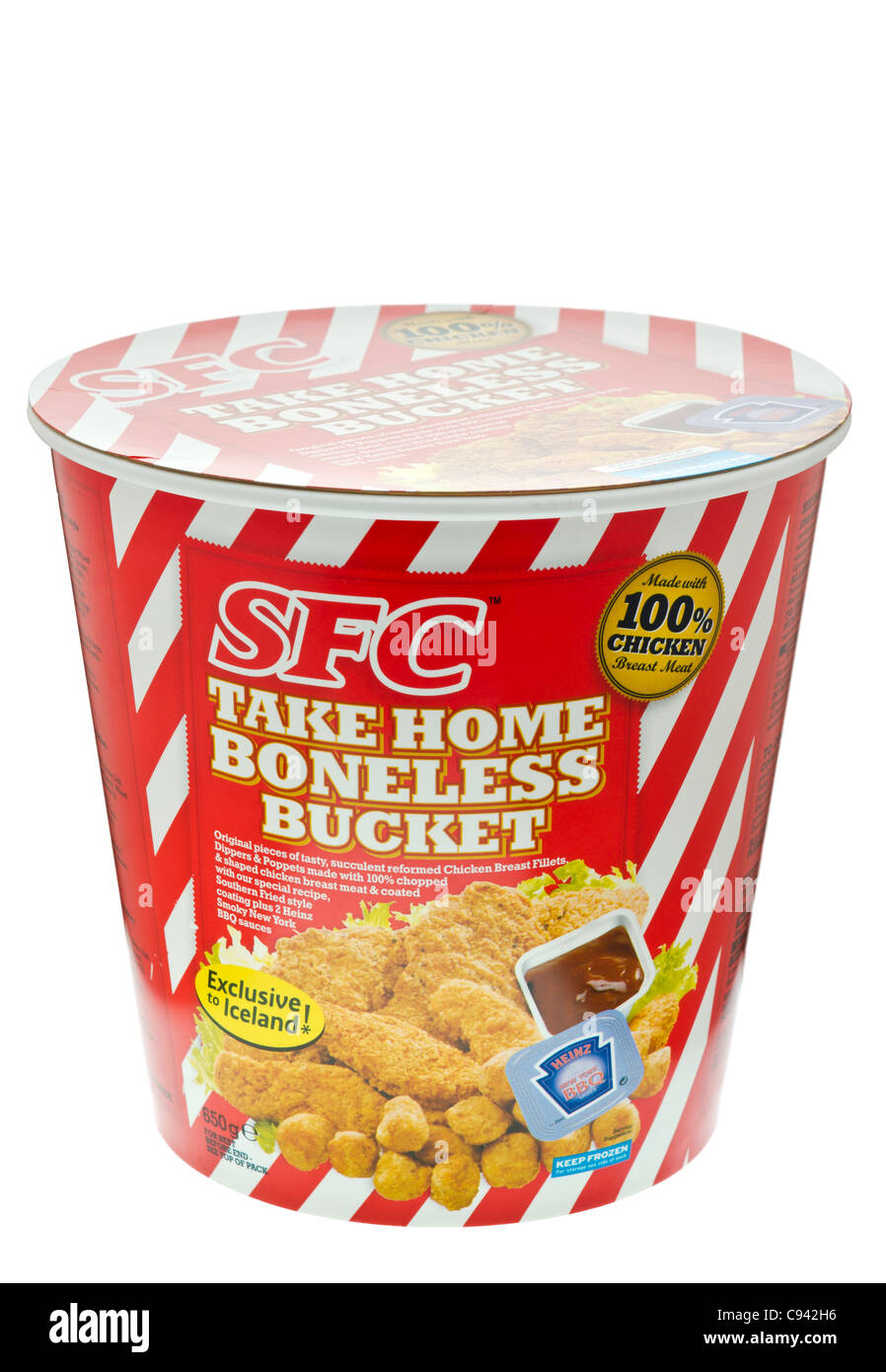 SFC - Southern Style Chicken Bucket (KFC Style) exclusive to Iceland Stores Stock Photo