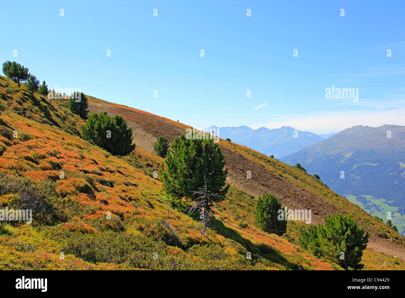 Austria, Tyrol, Pitztal, autumn landscape in the mountains Stock Photo