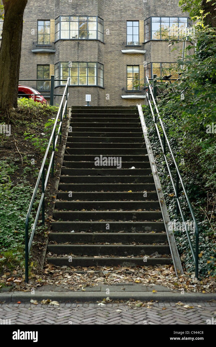 Steps in Kralingen, Rotterdam Stock Photo