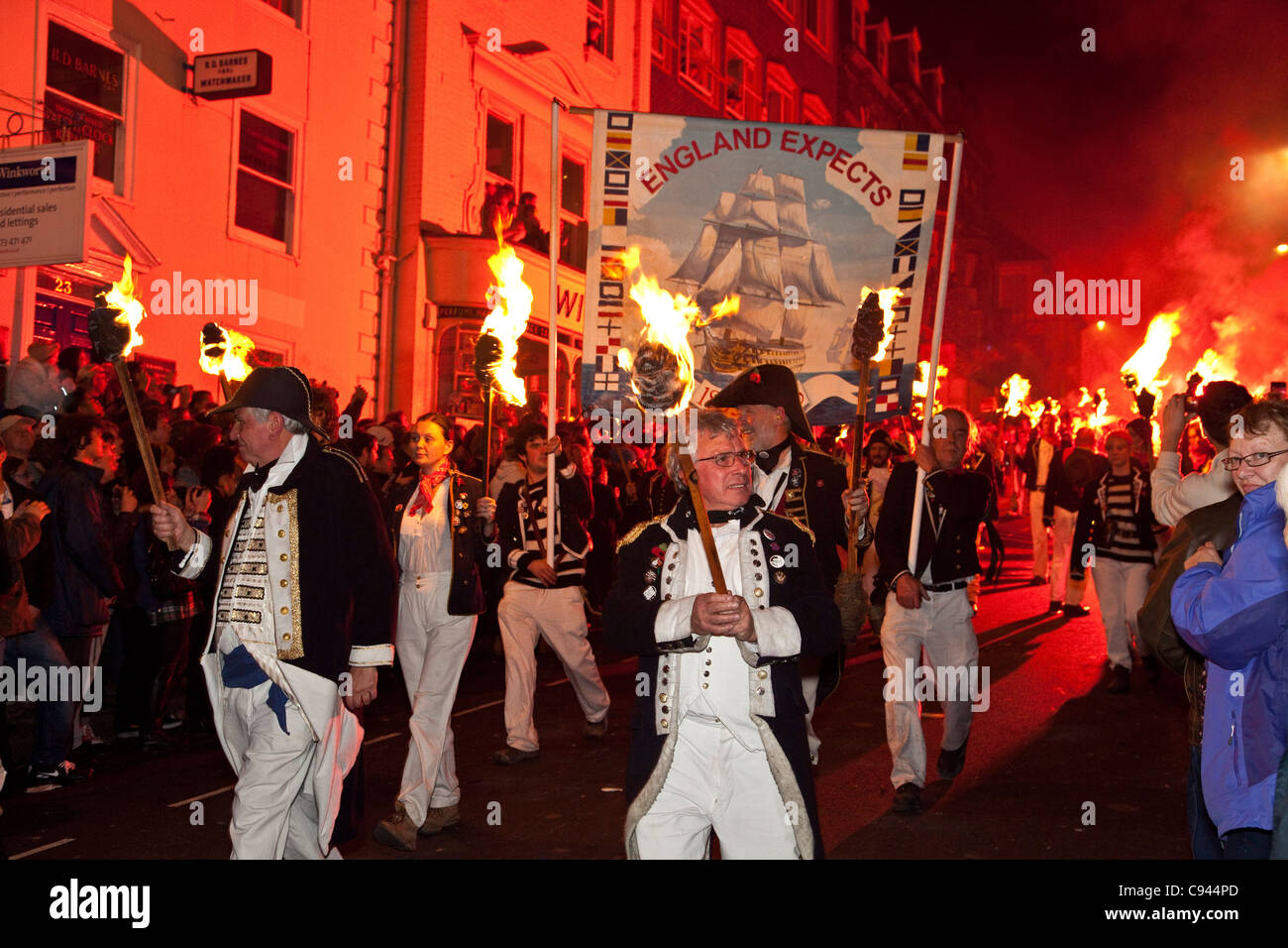 Guy Fawkes (bonfire) night, Lewes, Sussex, England 2011 Stock Photo - Alamy