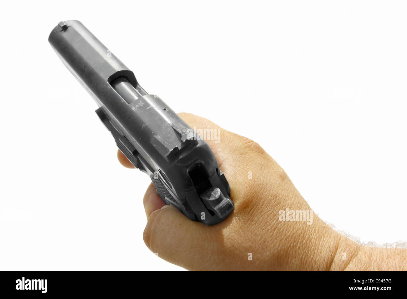 380 Mm Hand Gun Stock Photo - Download Image Now - Ammunition