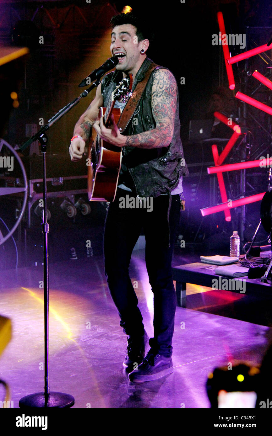 Canadian pop rock band "Hedley" at a special appearance on Much Music's