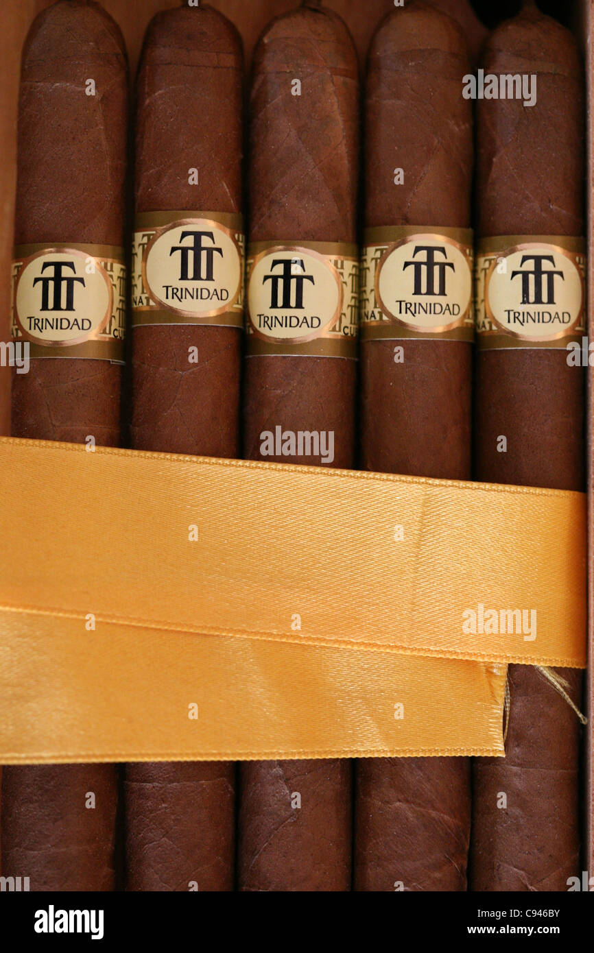 tobacco trinidad Trinidad cigars seen in the tobacco shop Casa del Tobacco in Trinidad, Cuba  Stock Photo