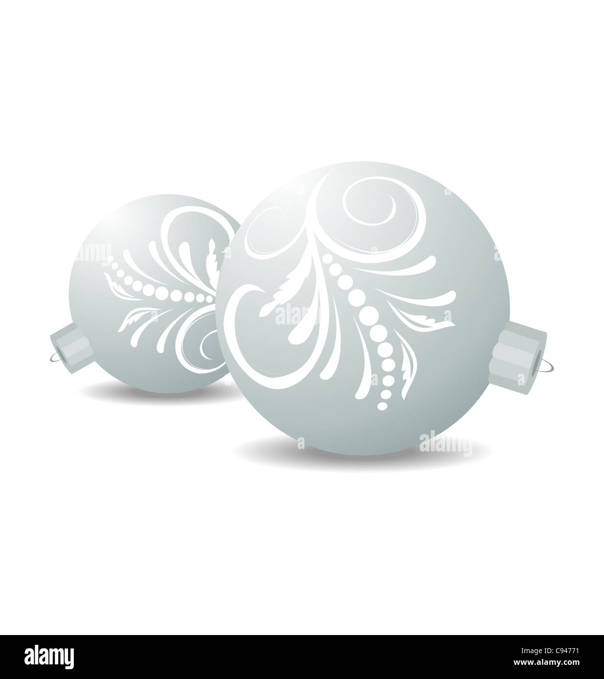Illustration Christmas balls isolated on white background - vector ...