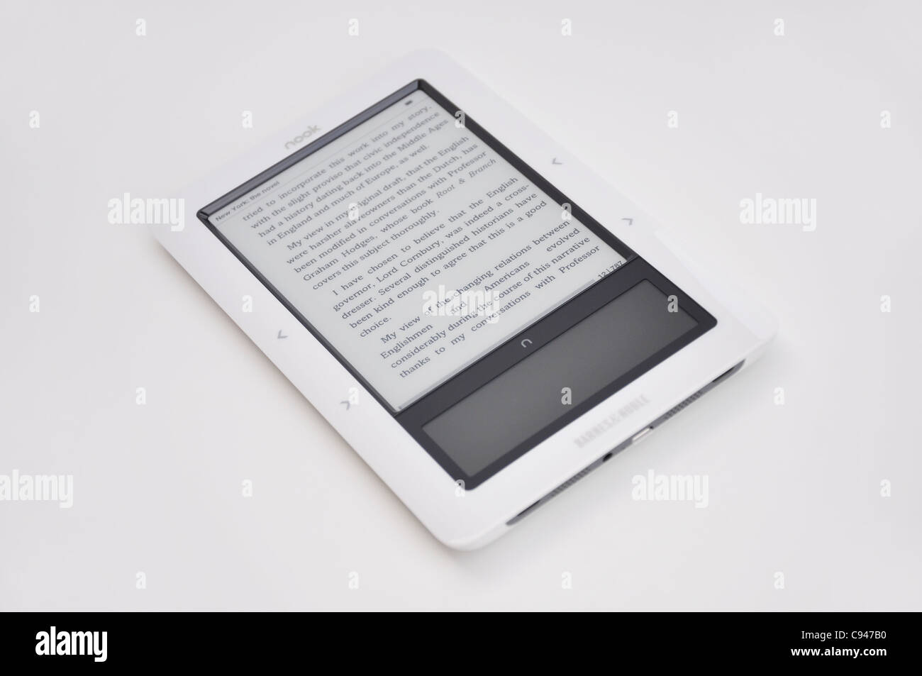 Barnes & Noble NOOK electronic reader Stock Photo Alamy