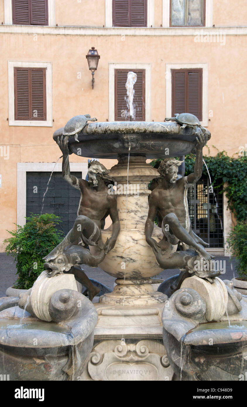 Fountain of Tortoises. Rome. Italy. Europe Stock Photo