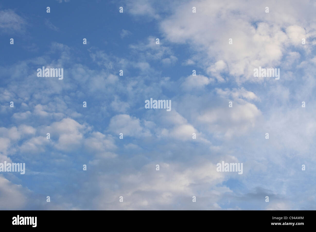blue sky thinking, blue sky and cloud background image, UK Stock Photo