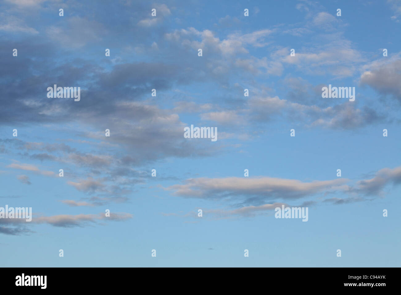 blue sky thinking, blue sky and cloud background image, UK Stock Photo