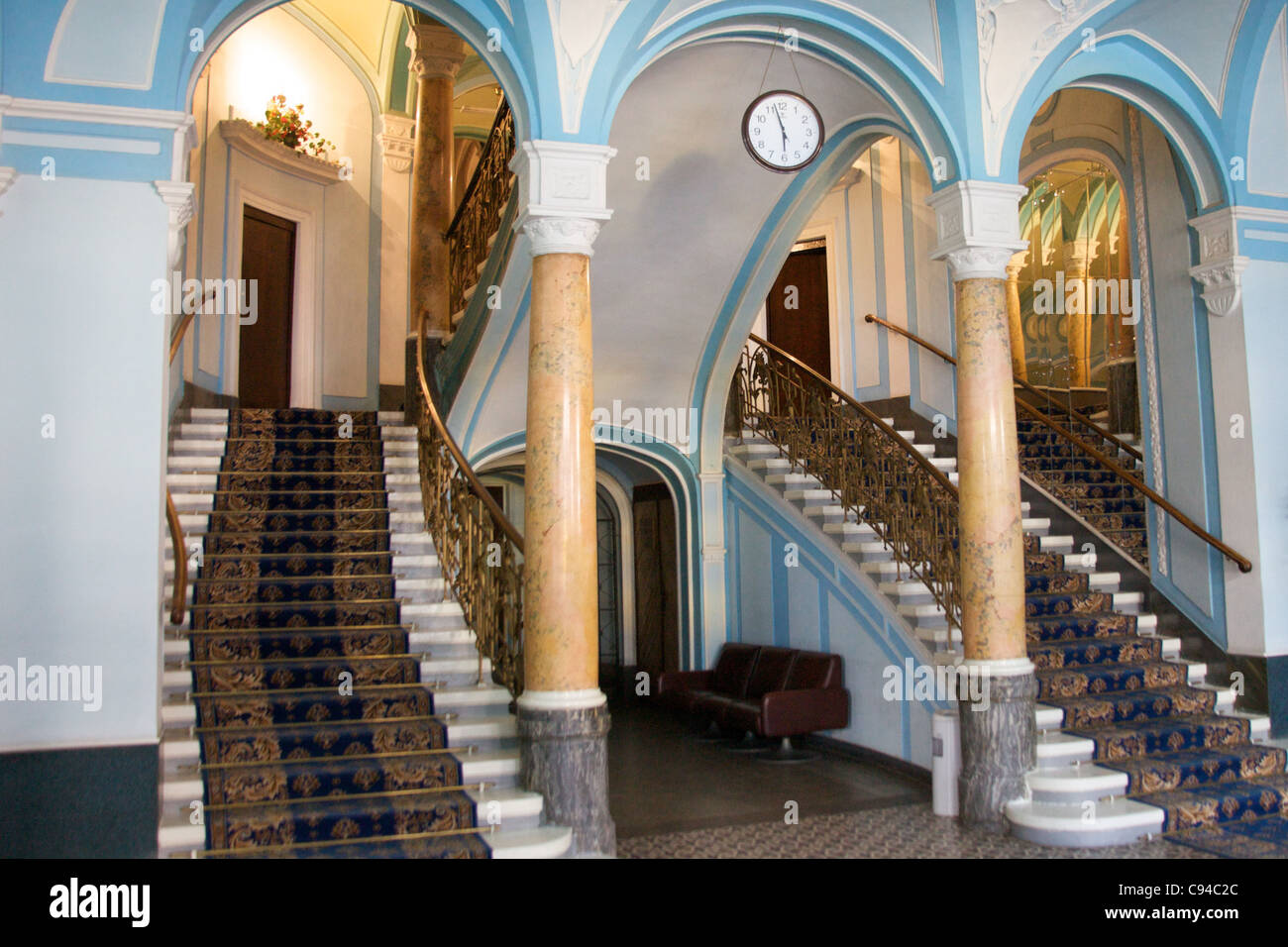 Lobby of George Hotel, L'viv, Ukraine Stock Photo