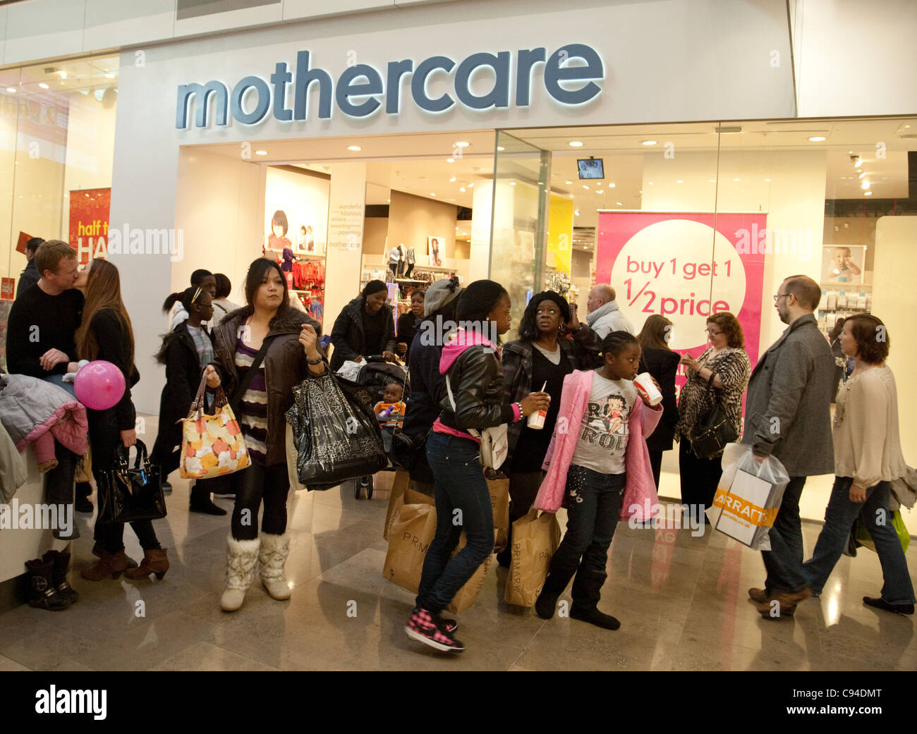 Mothercare store, Westfield shopping centre Stratford london UK Stock Photo